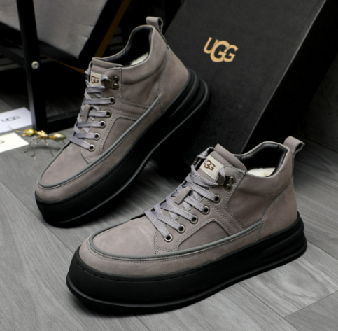 UGG Lowmel Lace-Up Sneaker — Charcoal Grey
