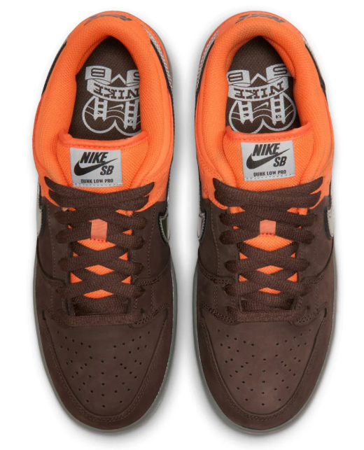Nike SB Dunk Low Pro 'Muni Fast Pass' - Safety Orange / Wolf Grey / Baroque Brown