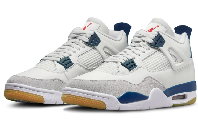 Nike SB x Air Jordan 4 White Navy