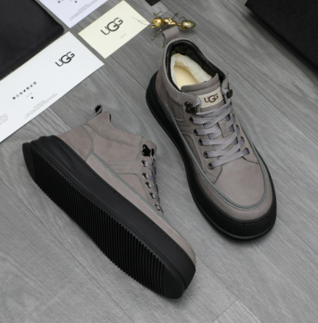UGG Lowmel Lace-Up Sneaker — Charcoal Grey