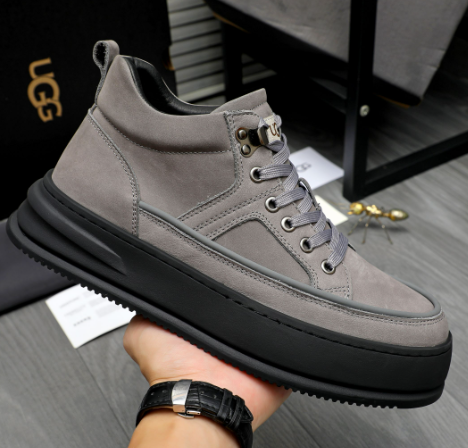 UGG Lowmel Lace-Up Sneaker — Charcoal Grey