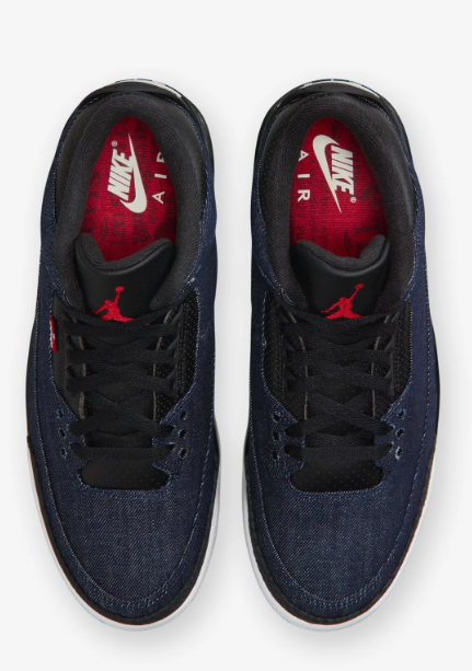 Jordan x Levi's® Air Jordan 3 Retro 'Indigo Gym Red'