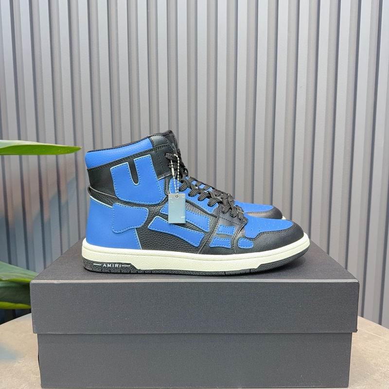 Amiri Skel-Top High Sneaker — Blue / Black