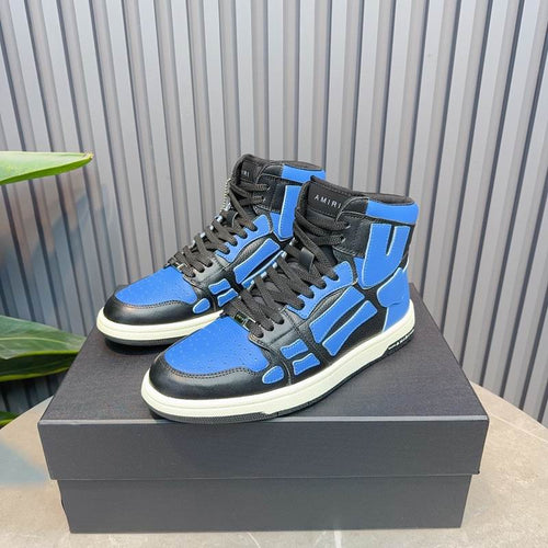 Amiri Skel-Top High Sneaker — Blue / Black