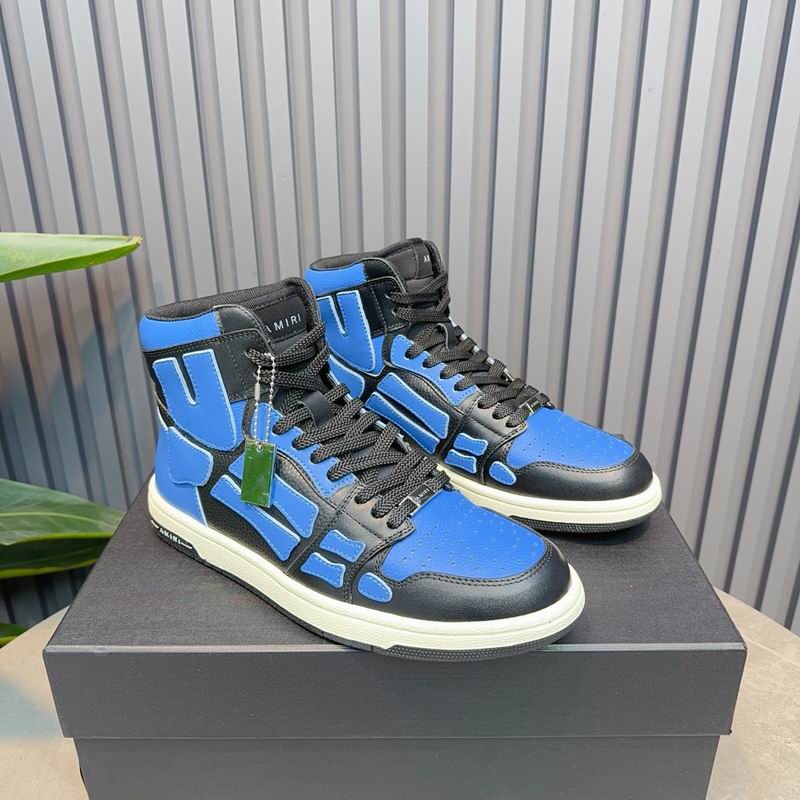 Amiri Skel-Top High Sneaker — Blue / Black