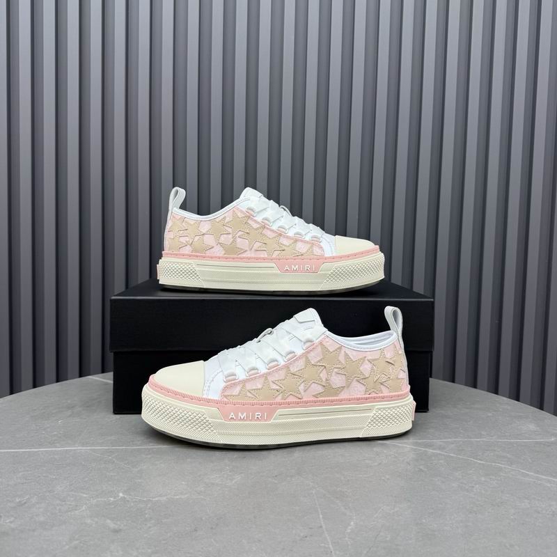 Amiri Stars Court Low Sneaker – MNS0628 | Pink/Cream