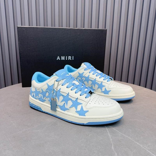 Amiri Stars Court Low Sneaker – MNS0652 | Sky Blue/White