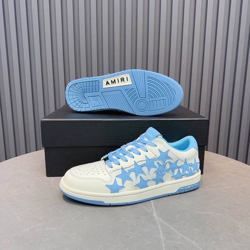 Amiri Stars Court Low Sneaker – MNS0652 | Sky Blue/White