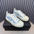 AMIRI Stars Court Low Sneaker – White / Blue Glitter