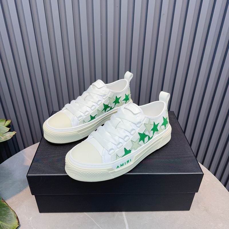 AMIRI Stars Court Low Sneaker – White / Green