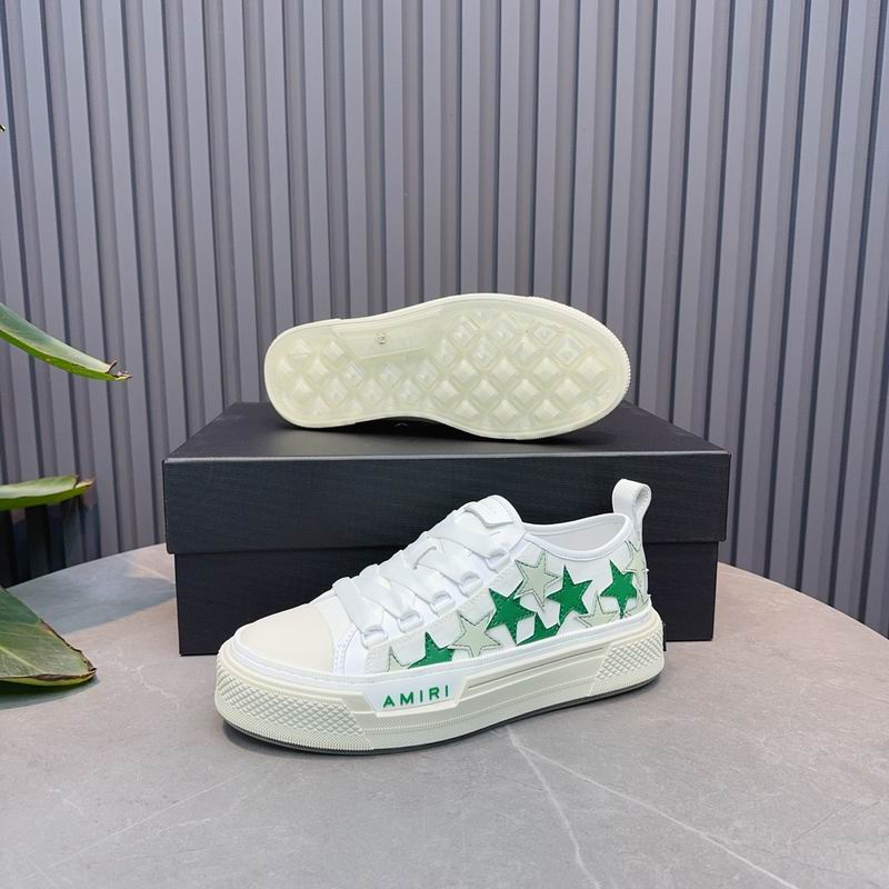 AMIRI Stars Court Low Sneaker – White / Green