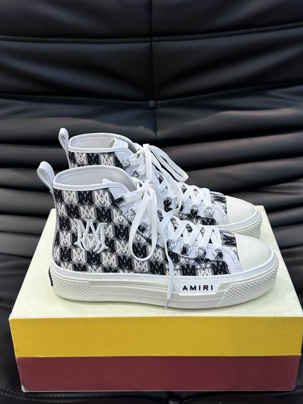 Amiri Court High-Top Sneaker – Black Canvas MA Monogram