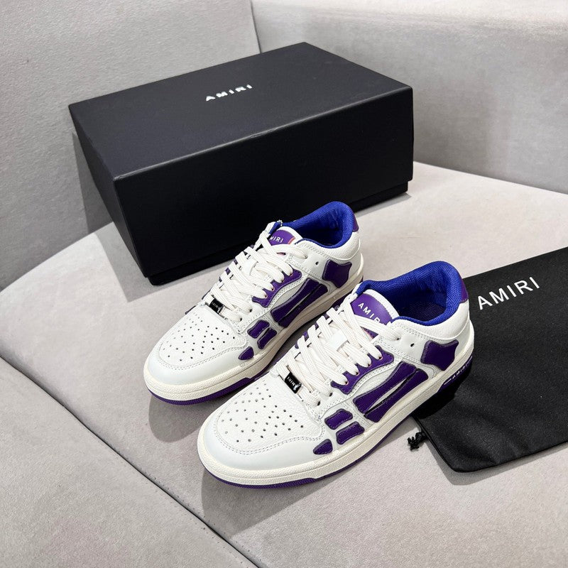 AMIRI Skel Low Sneaker – White / Purple