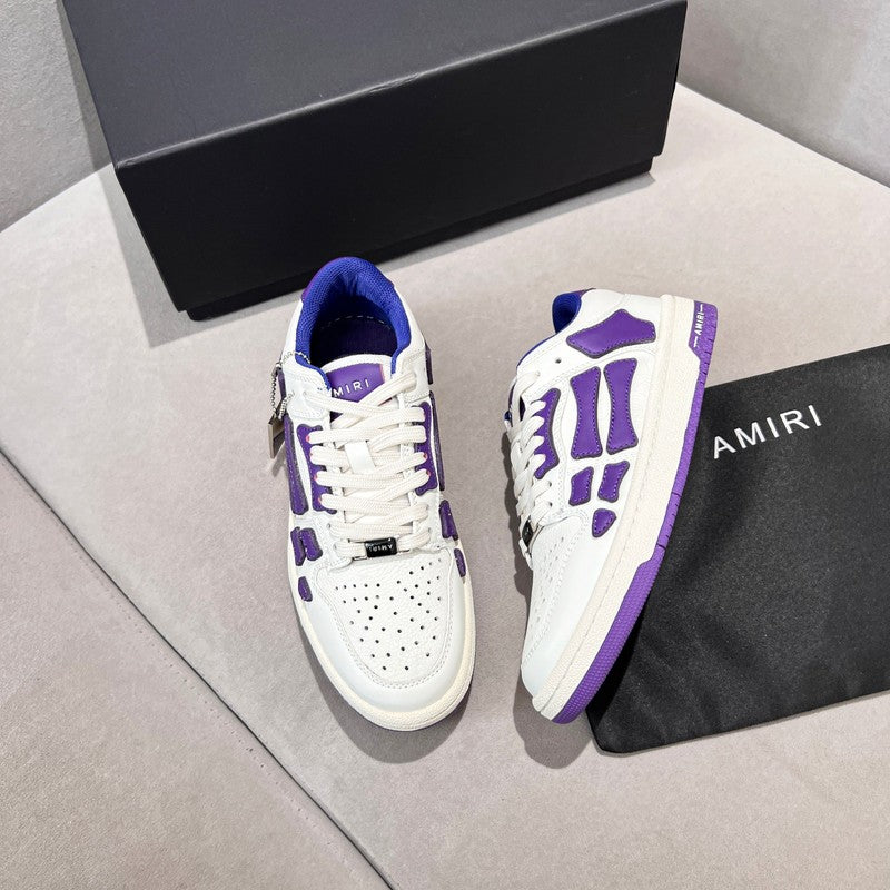 AMIRI Skel Low Sneaker – White / Purple