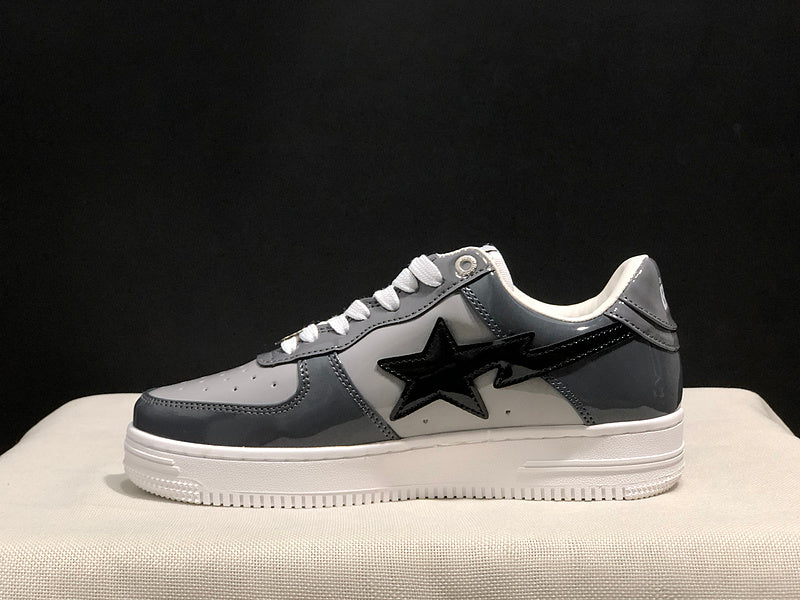 BAPE STA Sneakers | Grey Patent | EU Sizes 36–45