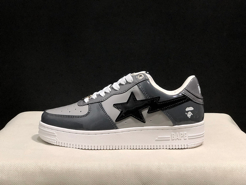 BAPE STA Sneakers | Grey Patent | EU Sizes 36–45