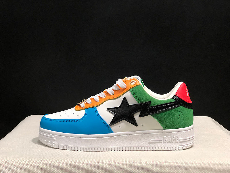BAPE STA Sneakers | Multicolor Colorblock | EU Sizes 36–45