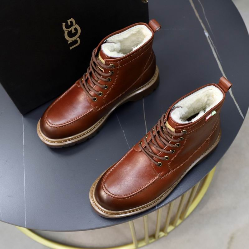 UGG Lowmel Lace-Up Boot — Chestnut Brown