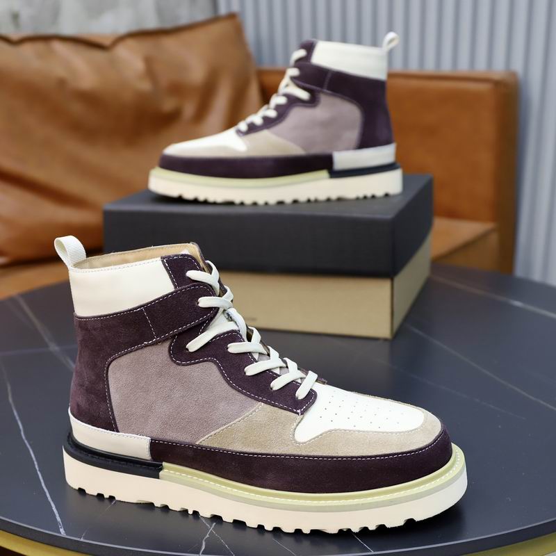 UGG Lowmel High-Top Sneaker — Plum / Mauve / Cream