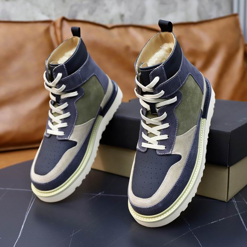 UGG Lowmel High-Top Sneaker — Navy / Olive / Sand