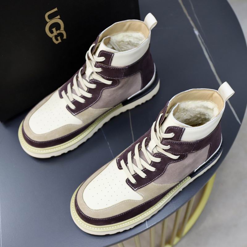 UGG Lowmel High-Top Sneaker — Plum / Mauve / Cream