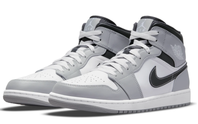 Air Jordan 1 Mid 'Light Smoke Grey' – Men's