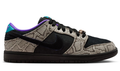 Nike SB Dunk Low x Dashawn Jordan 'Snake Skin' Black / Fierce Purple